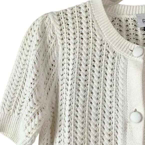Cabi 6595 Doris Cardigan White Spring 2024 Small EUC - Picture 4 of 4